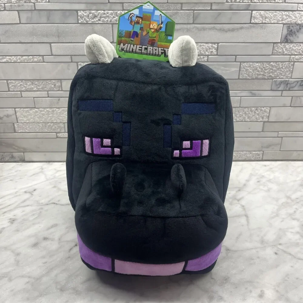 BRAND NEW Minecraft Boys Ender The Dragon Plush Zipper Backpack Minecraft fans